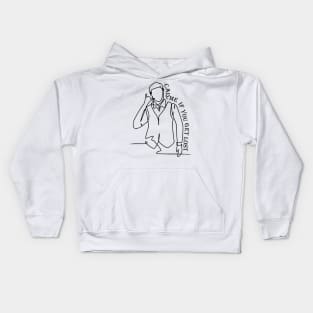 Outline typographic print / Call Me If You Get Lost - 157211316 Kids Hoodie